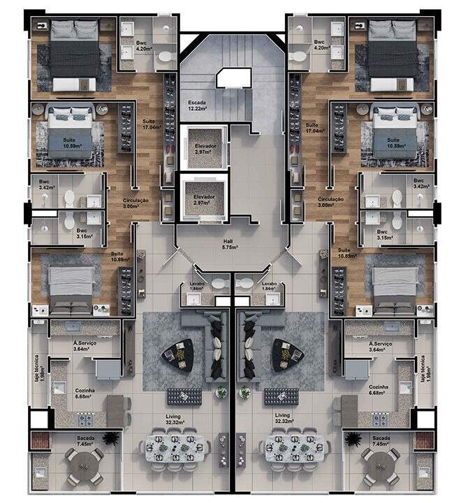 Apartamento à venda no Centro: 